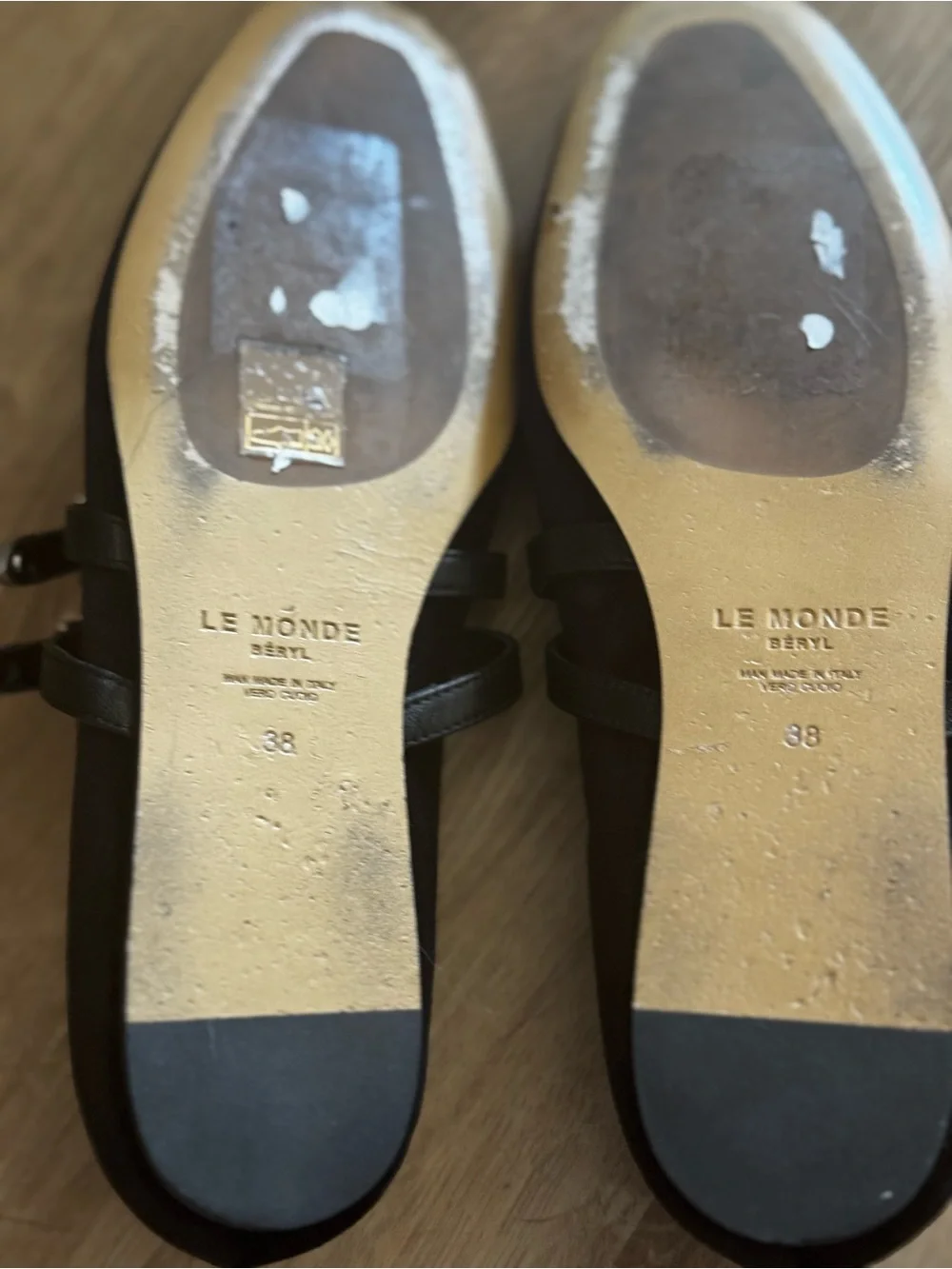 LE MONDE BERYL CLAUDIA SLIPPER Black Velvet IT 38